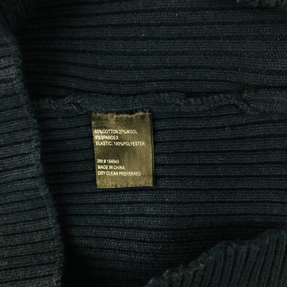 Toccin NY Women's Medium Sweater Dress Blue Felicity Button Front V-Neck CZ21 - Picture 4 of 5